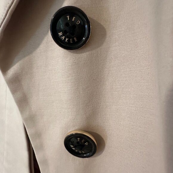 Ted Baker blush belted trench coat - size 0 - Picture 4 of 5